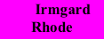 Irmgard Rhode